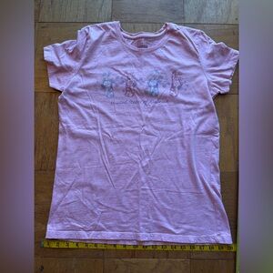 Women's USA Beach Sandals Pink Short Sleeve Shirt Size Medium